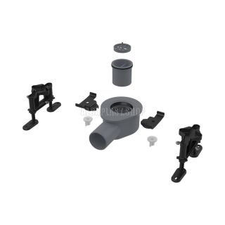 Сифон AlcaPlast DN50 и комплект регулируемых ног для модулярного желоба APZ13 низкий 50 л/мин APZ-S9